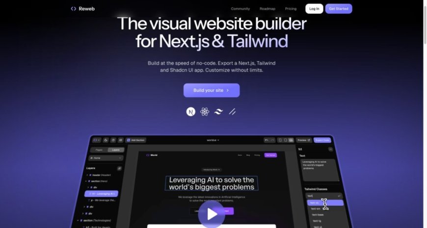 Best AI Website Builder reweb.so
